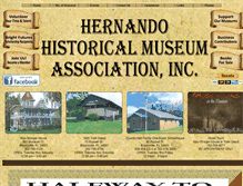 Tablet Screenshot of hernandohistoricalmuseumassoc.com